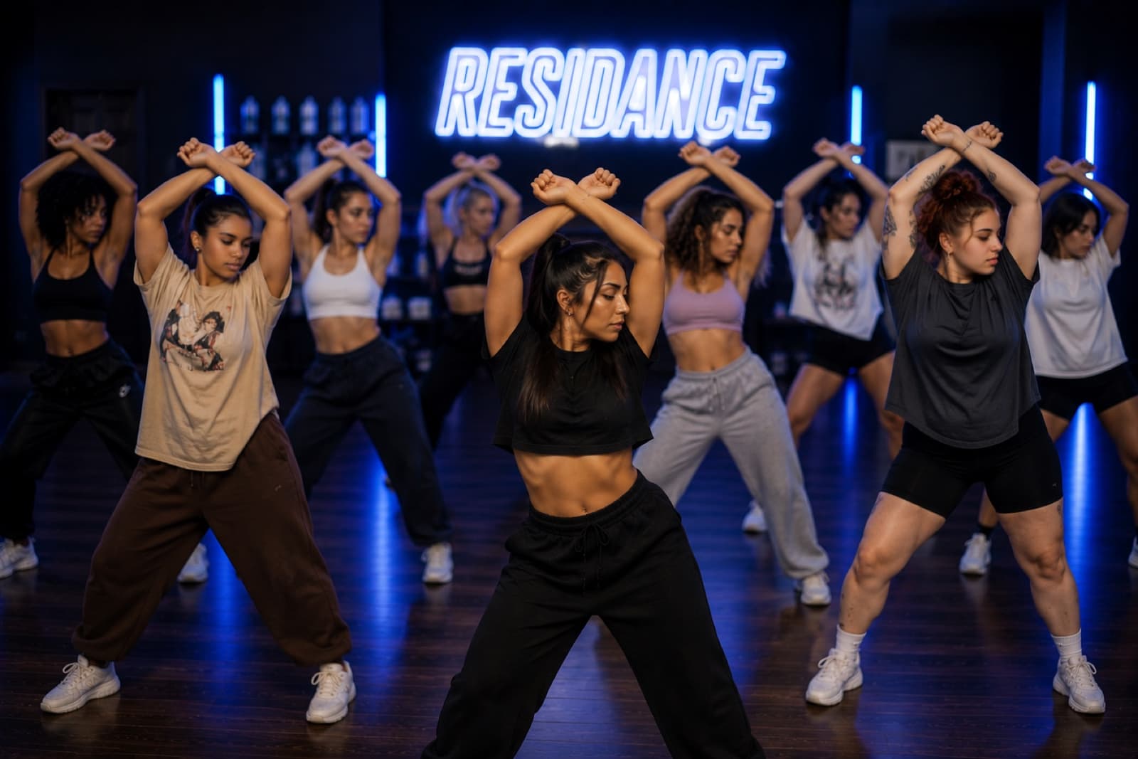 The Residance community in the studio